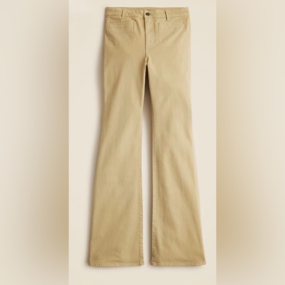 NWT J.Crew Vintage flare pant in washed twill size 27p